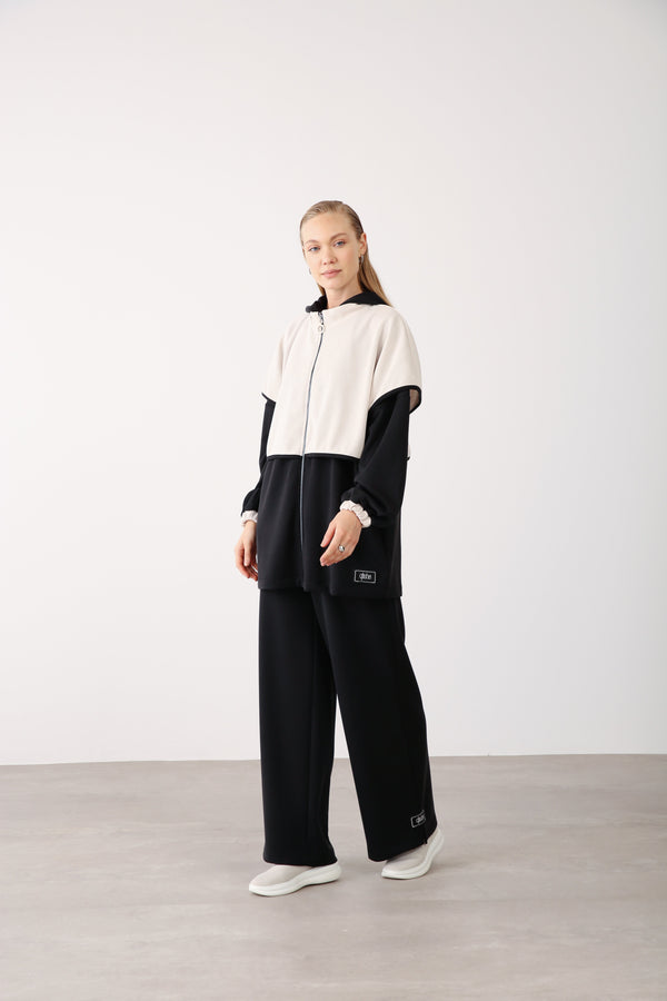 Minimal Comfort Wide - Leg Pants - Black - QLISHE